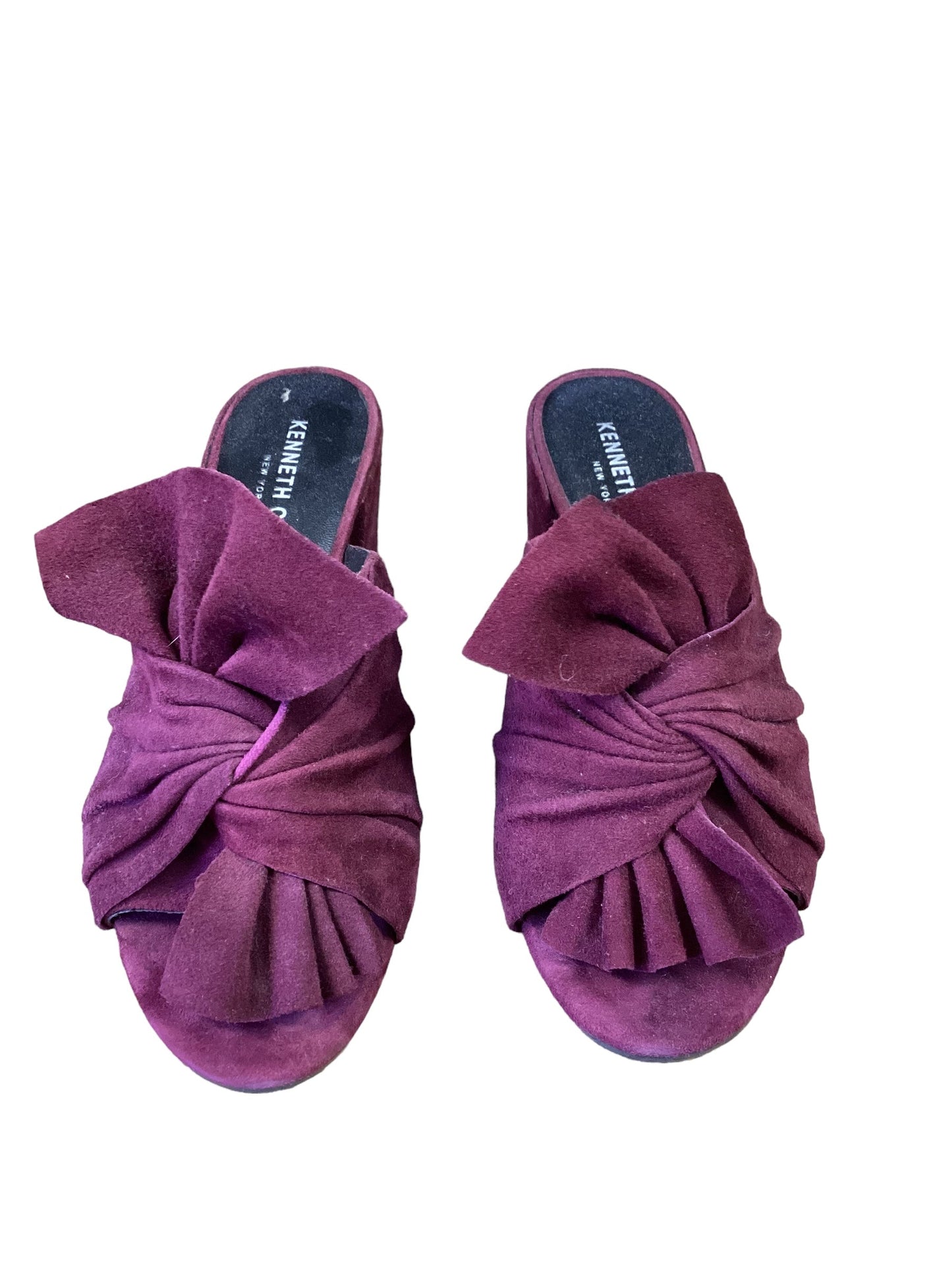 Purple Shoes Heels Block Kenneth Cole, Size 6