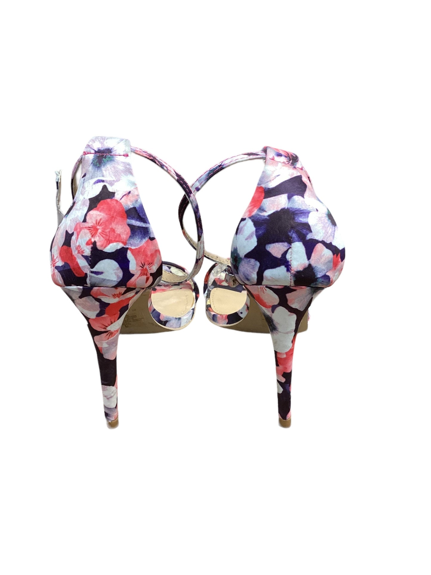 Floral Print Sandals Heels Stiletto Express, Size 8