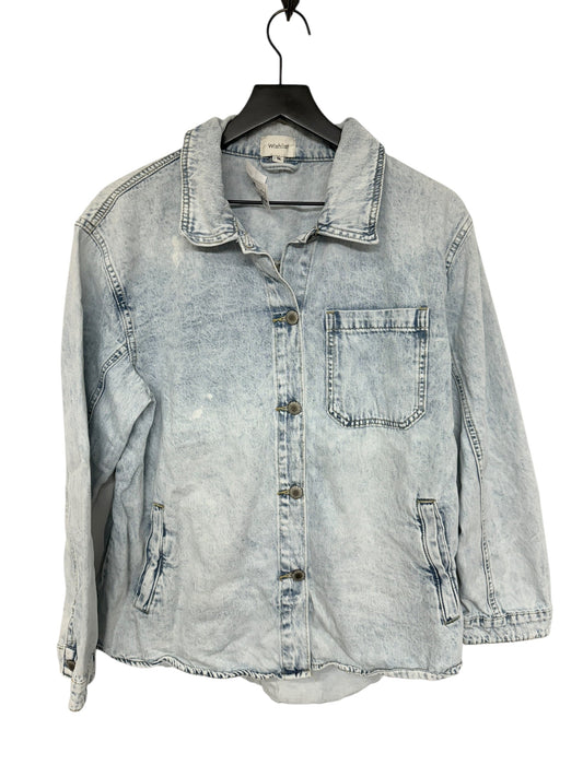 Jacket Denim By Wishlist In Blue Denim, Size: M