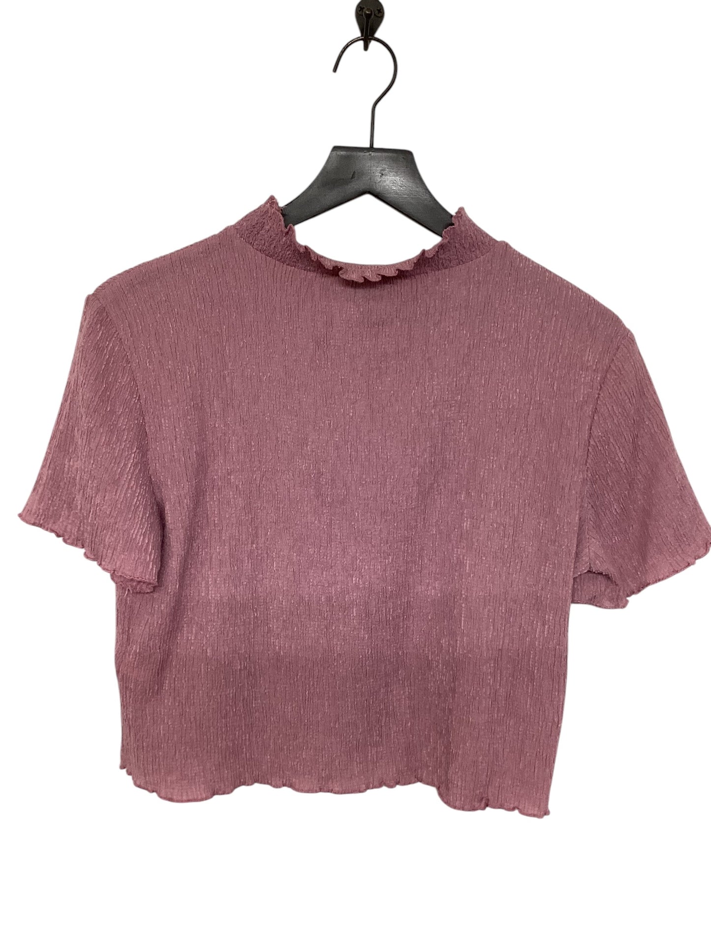 Top Short Sleeve By Top Shop In Purple, Size: M