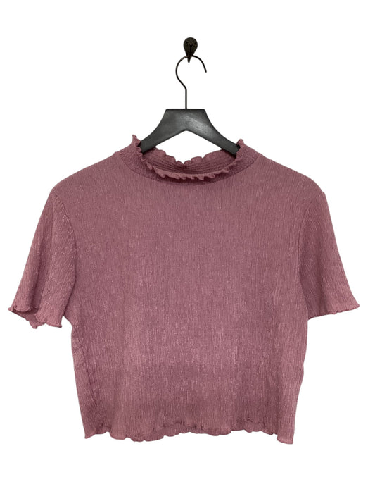 Top Short Sleeve By Top Shop In Purple, Size: M