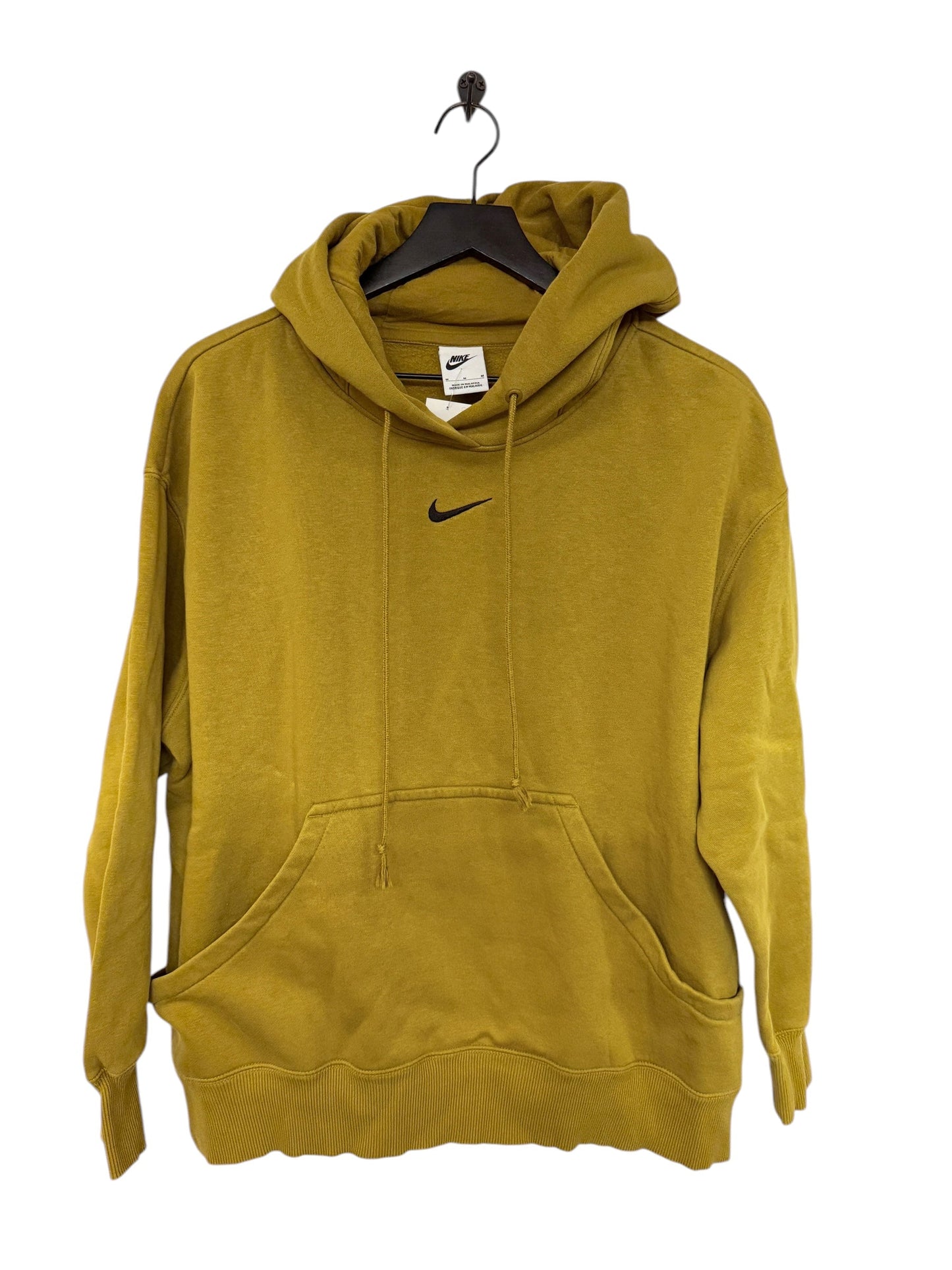 Athletic Sweatshirt Hoodie By Nike Apparel In Chartreuse, Size: M