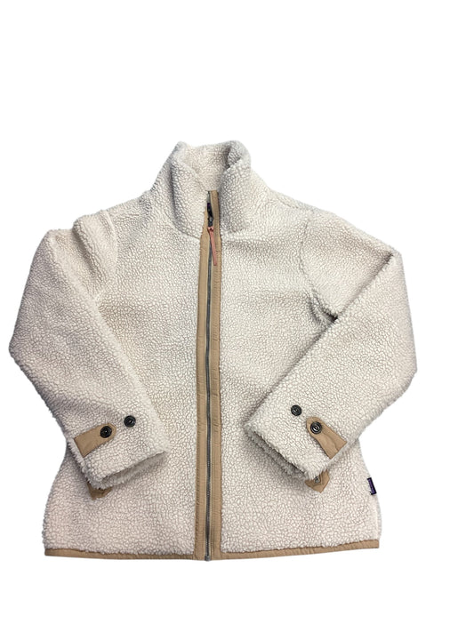 Jacket Fleece By Patagonia In Beige, Size: M