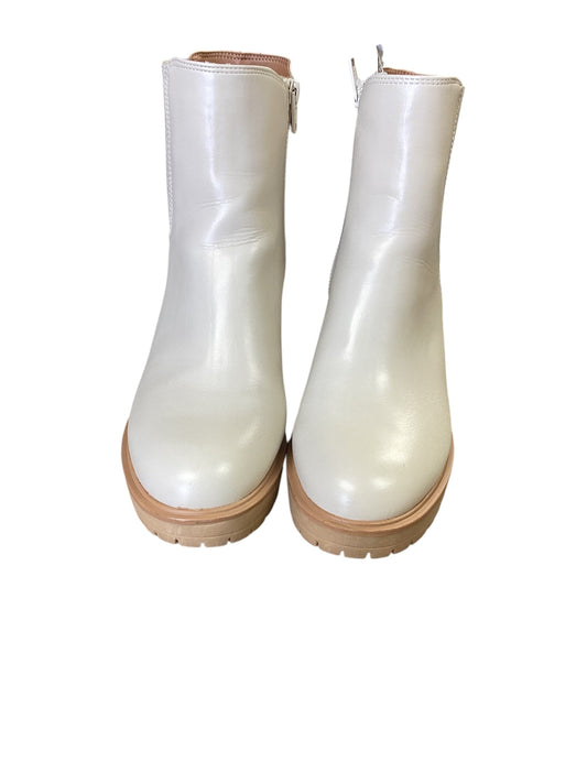 Boots Ankle Heels By Universal Thread In Cream, Size: 9