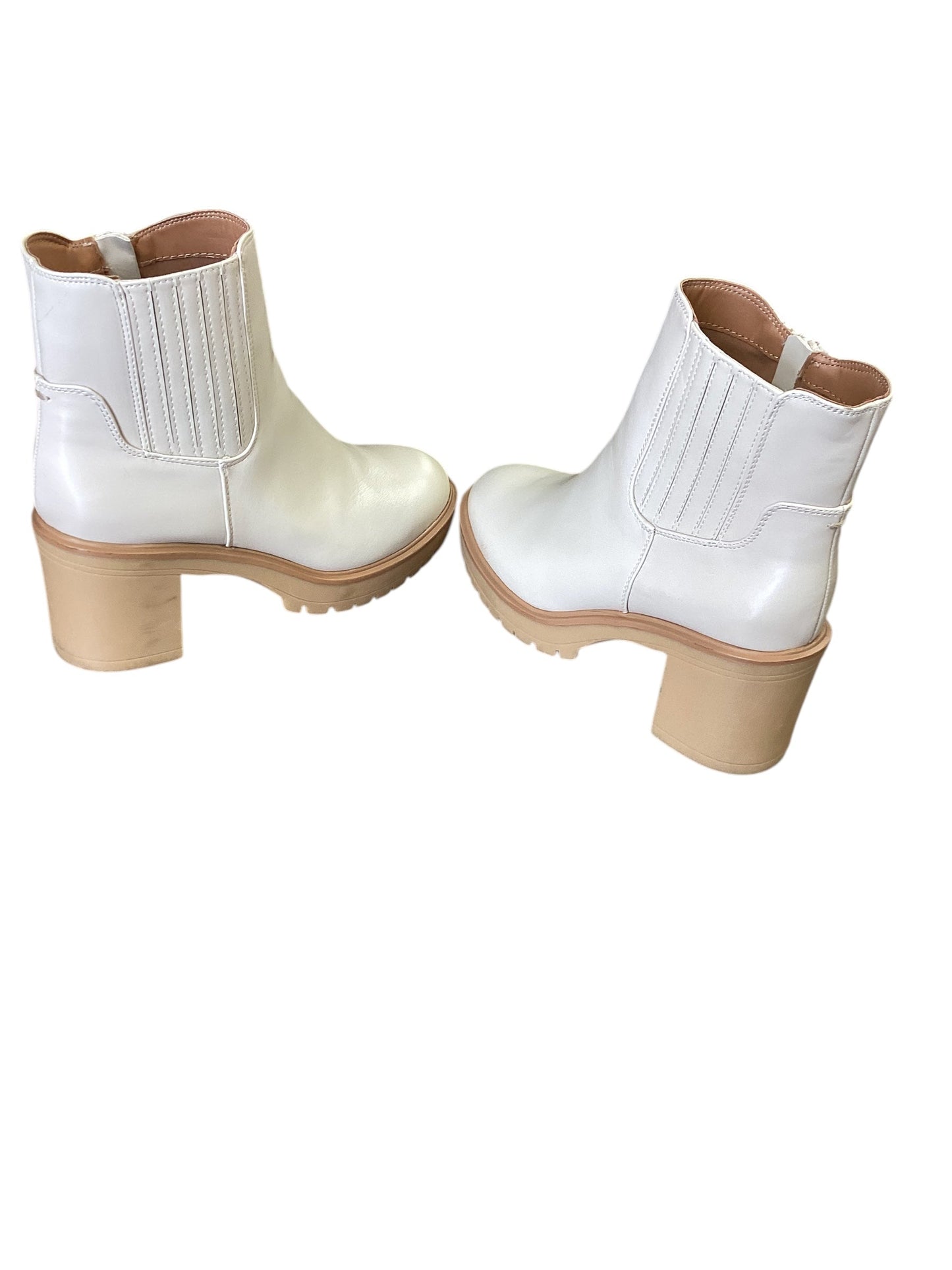 Boots Ankle Heels By Universal Thread In Cream, Size: 9