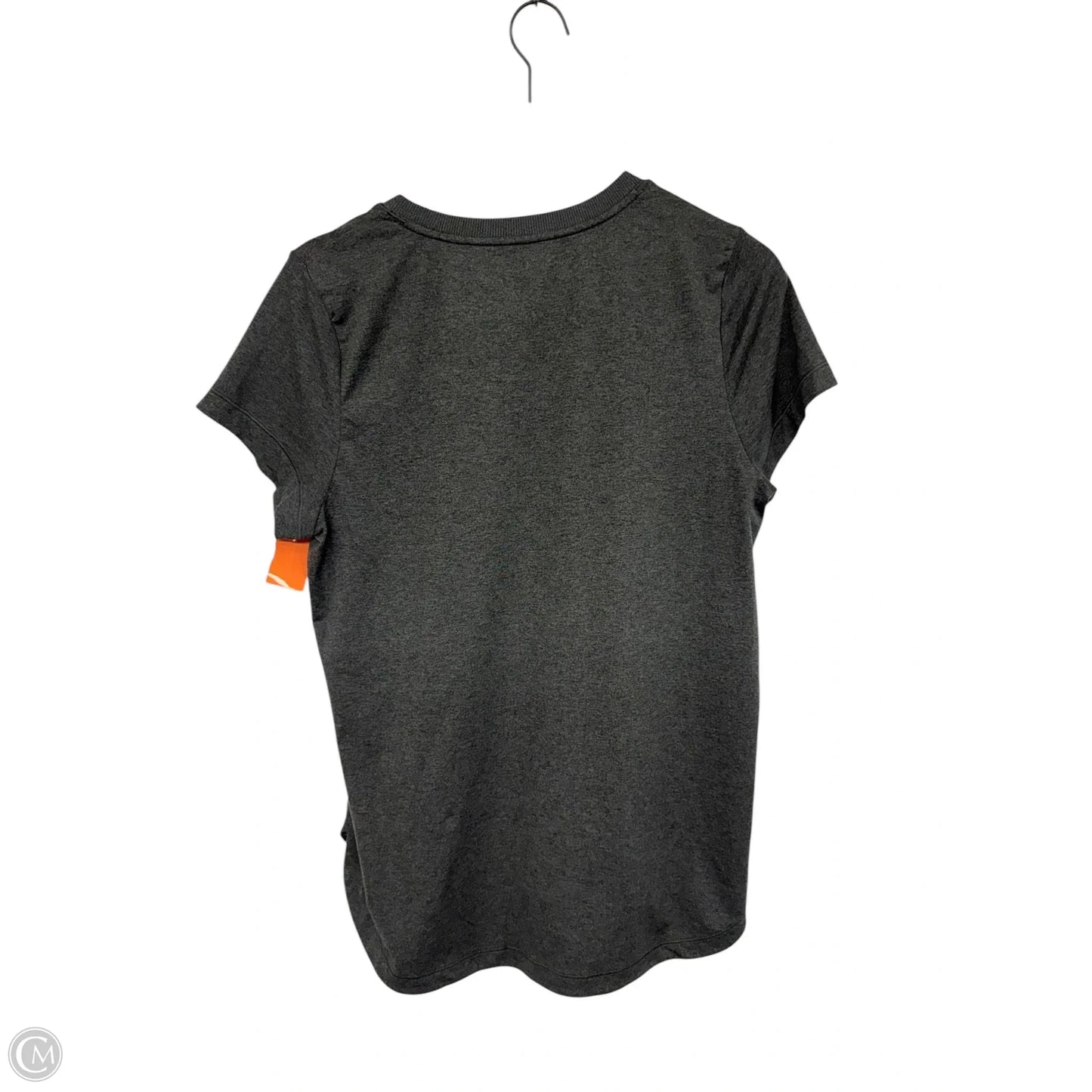 Athletic Top Short Sleeve By Athleta In Grey, Size: L