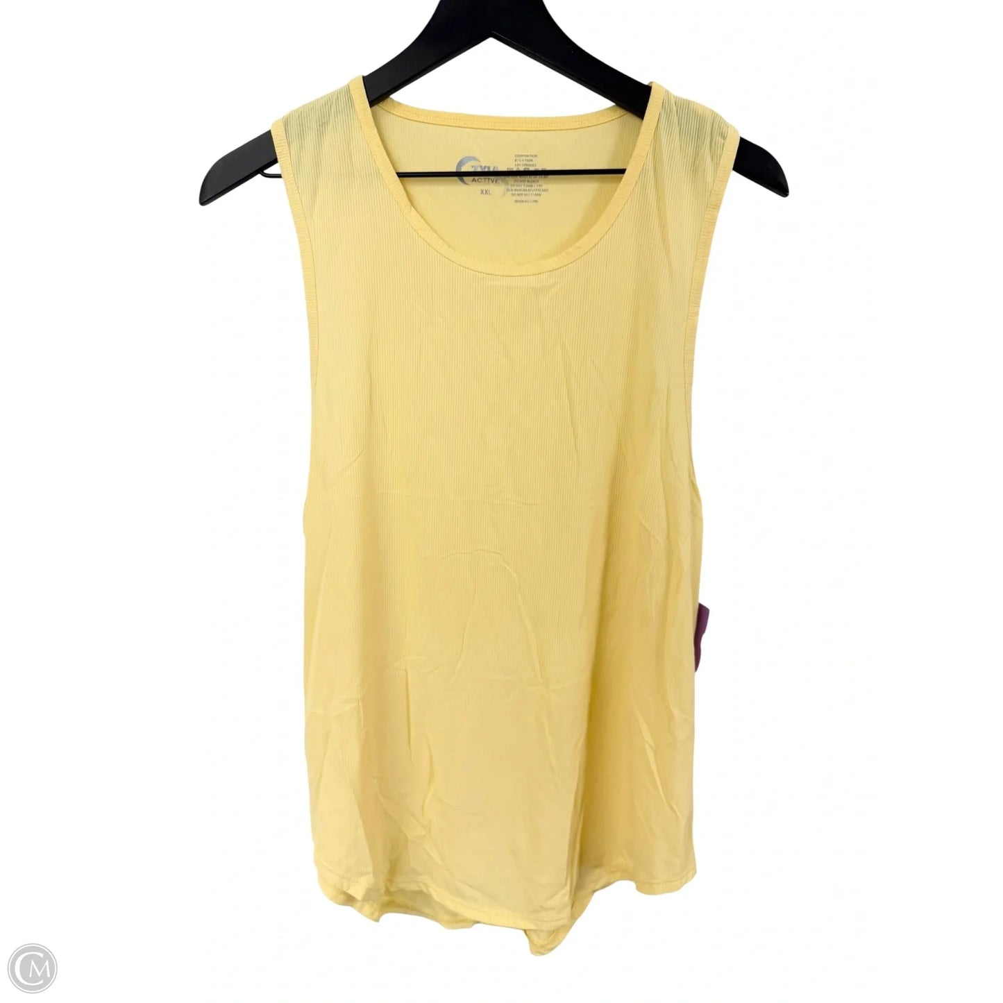 Athletic Tank Top By Zyia In Yellow, Size: Xxl