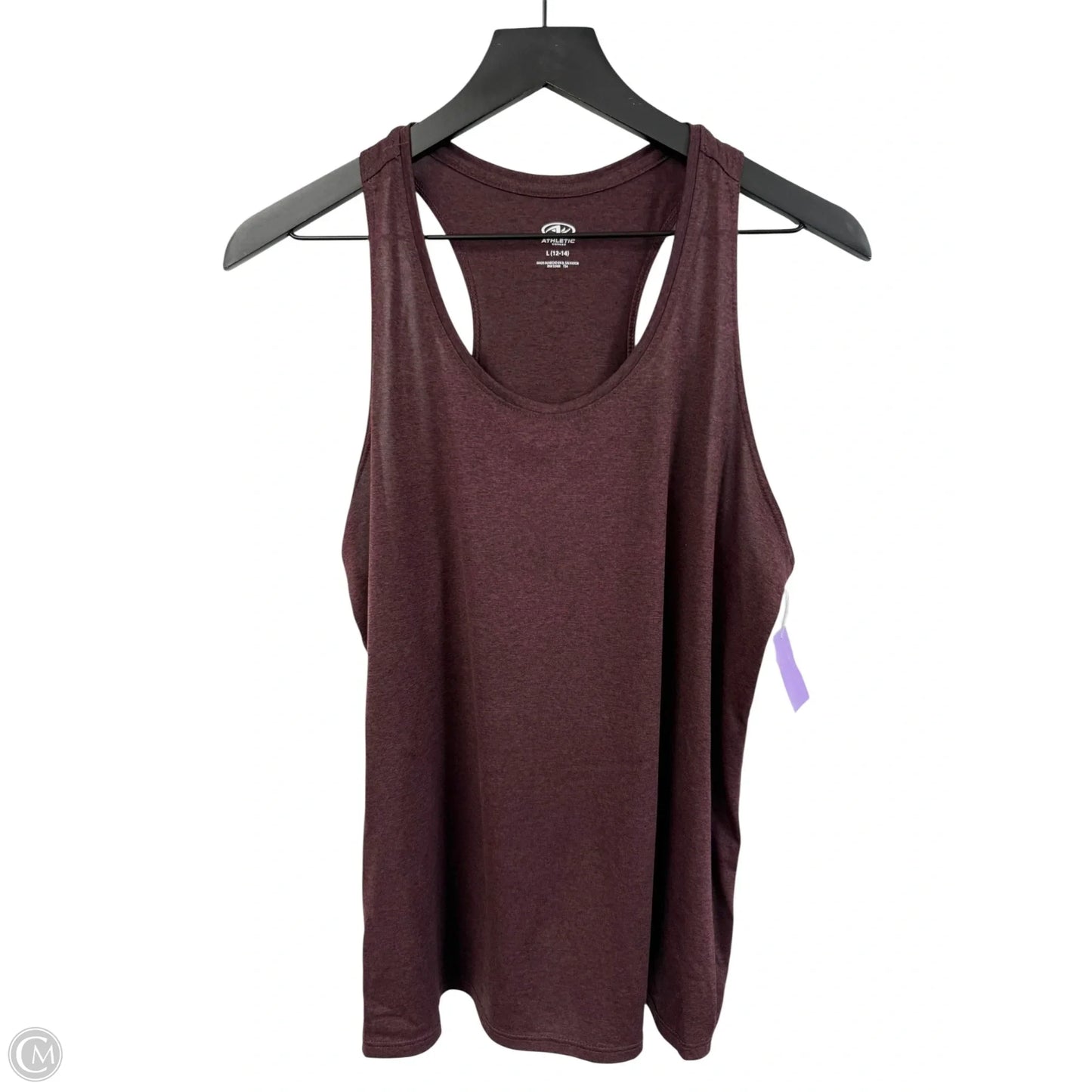 Athletic Tank Top By Athletic Works In Red, Size: L