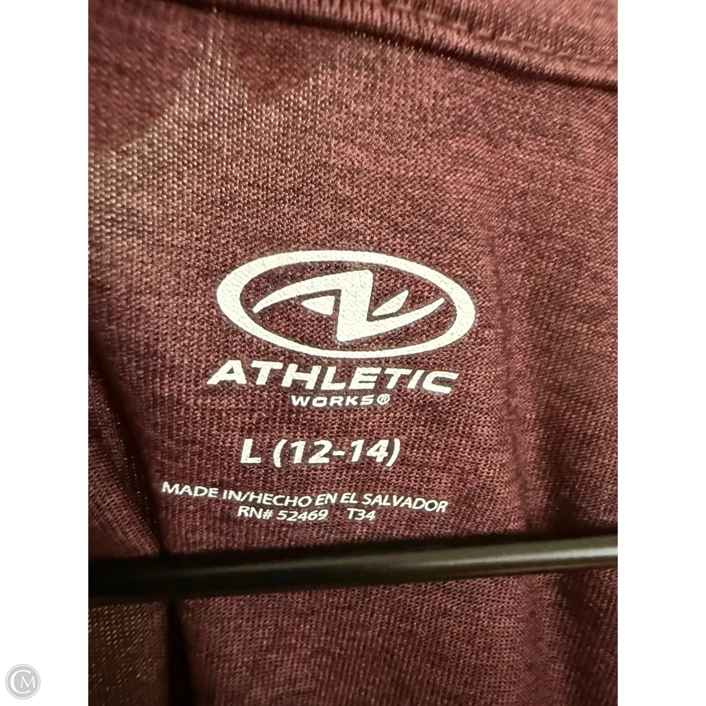 Athletic Tank Top By Athletic Works In Red, Size: L