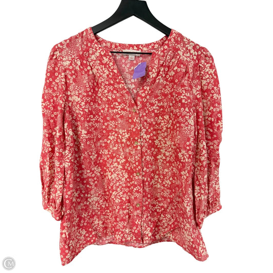 Top 3/4 Sleeve By Knox Rose In Pink, Size: S