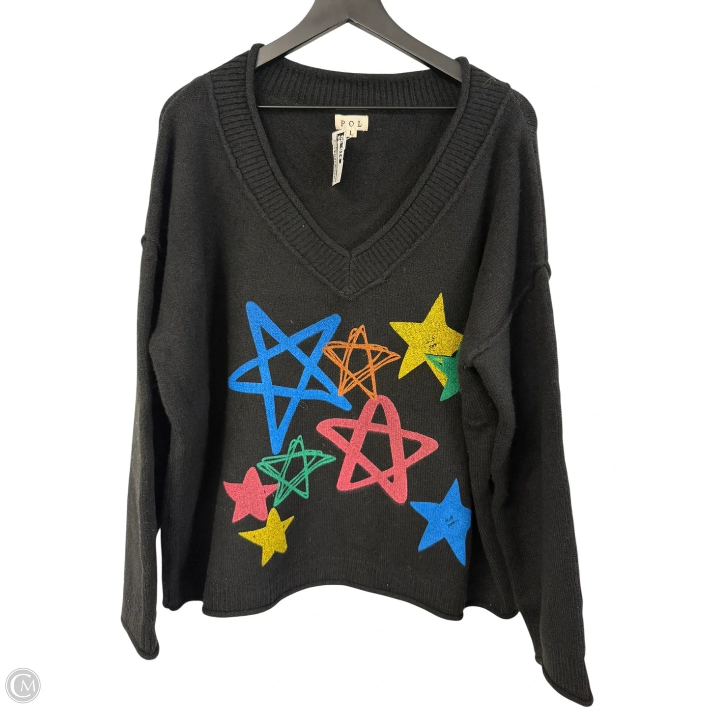 Sweater By Pol In Black, Size: L