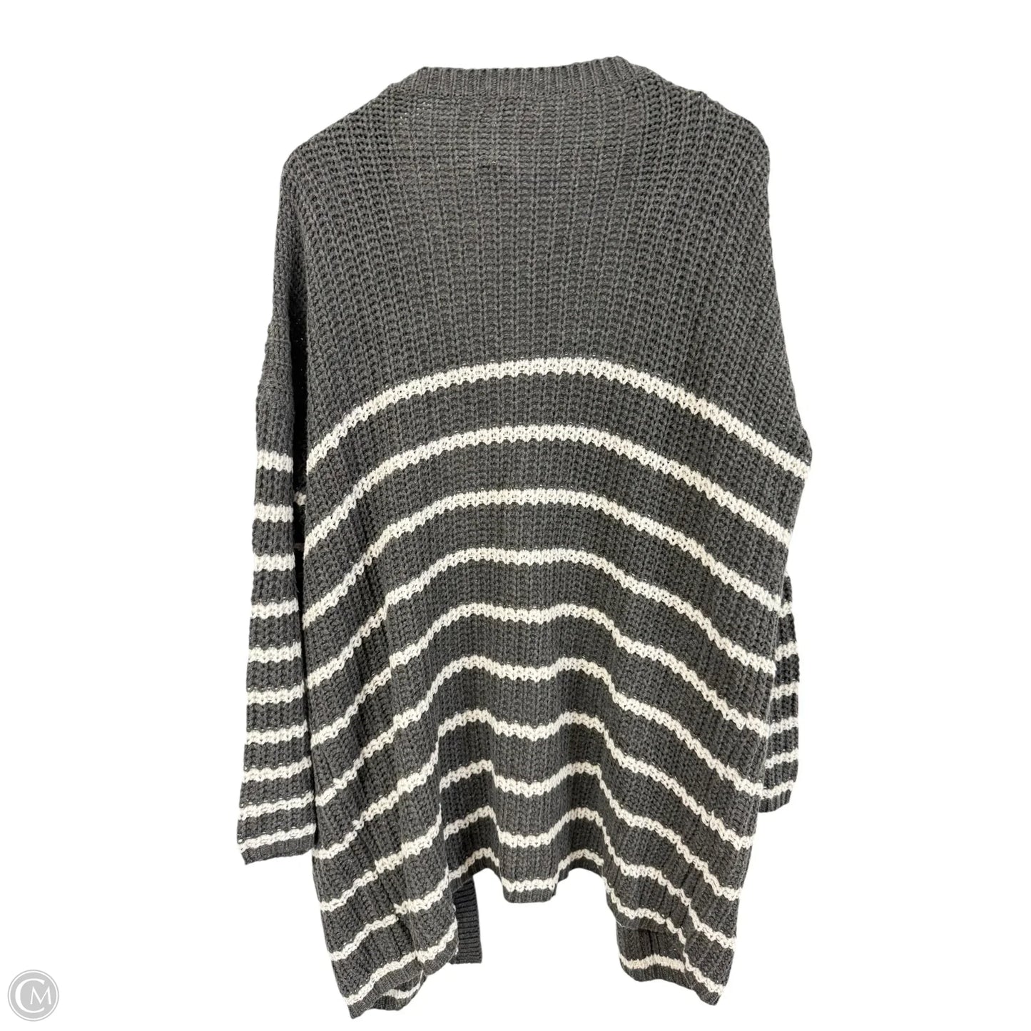 Sweater Cardigan By Pol In Grey, Size: S