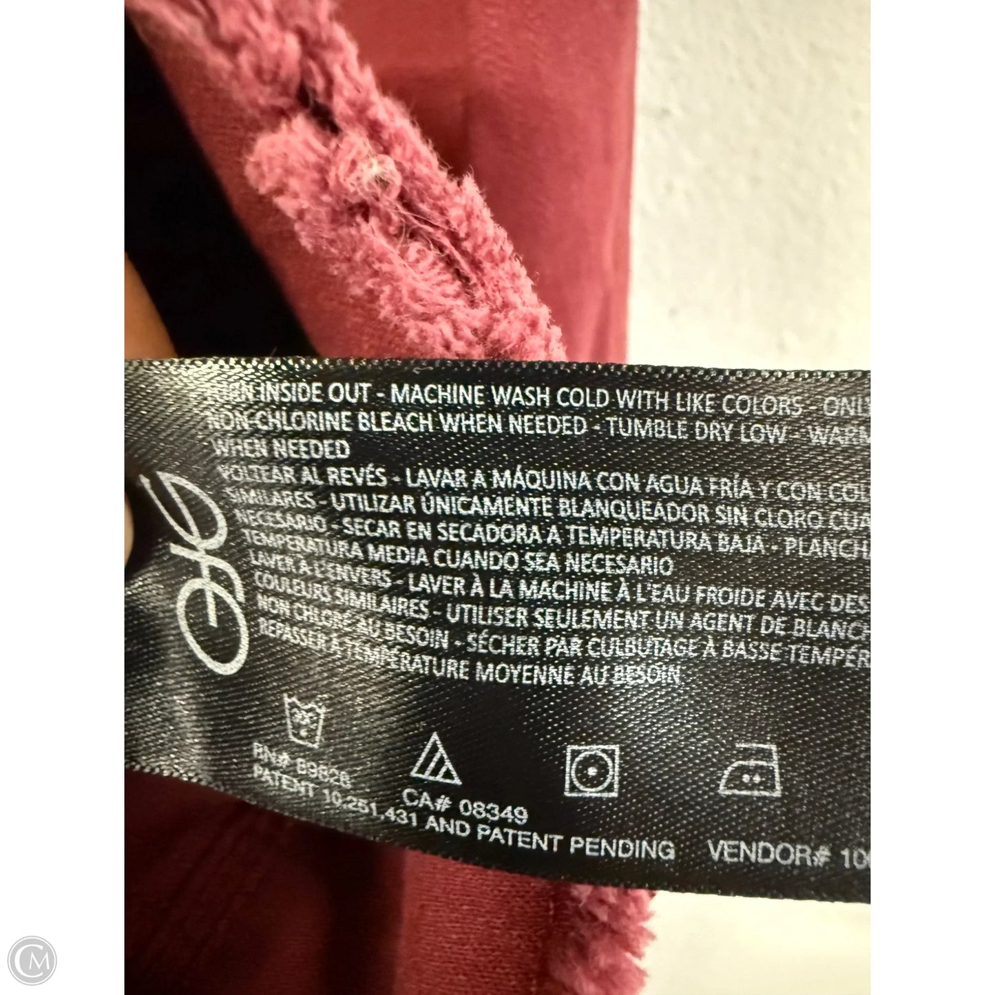 Jacket Denim By Nine West Apparel In Red Denim, Size: L