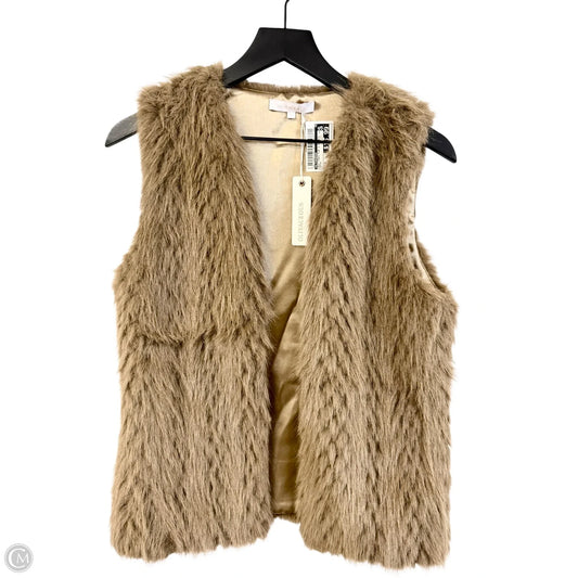 Vest Faux Fur & Sherpa By Olivaceous In Brown, Size: S