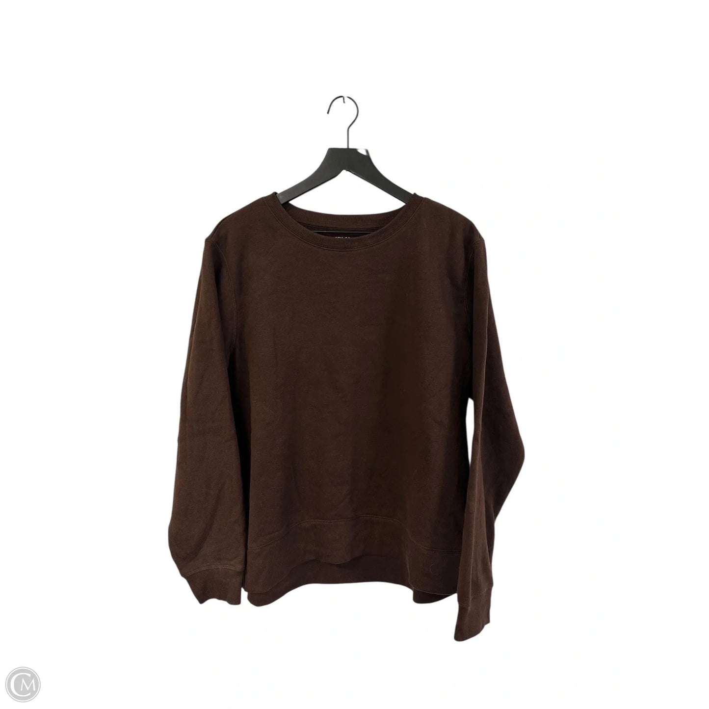 Sweatshirt Crewneck By Tek Gear In Brown, Size: Xl