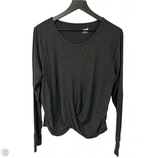 Athletic Top Long Sleeve Crewneck By Avia In Black, Size: Xl