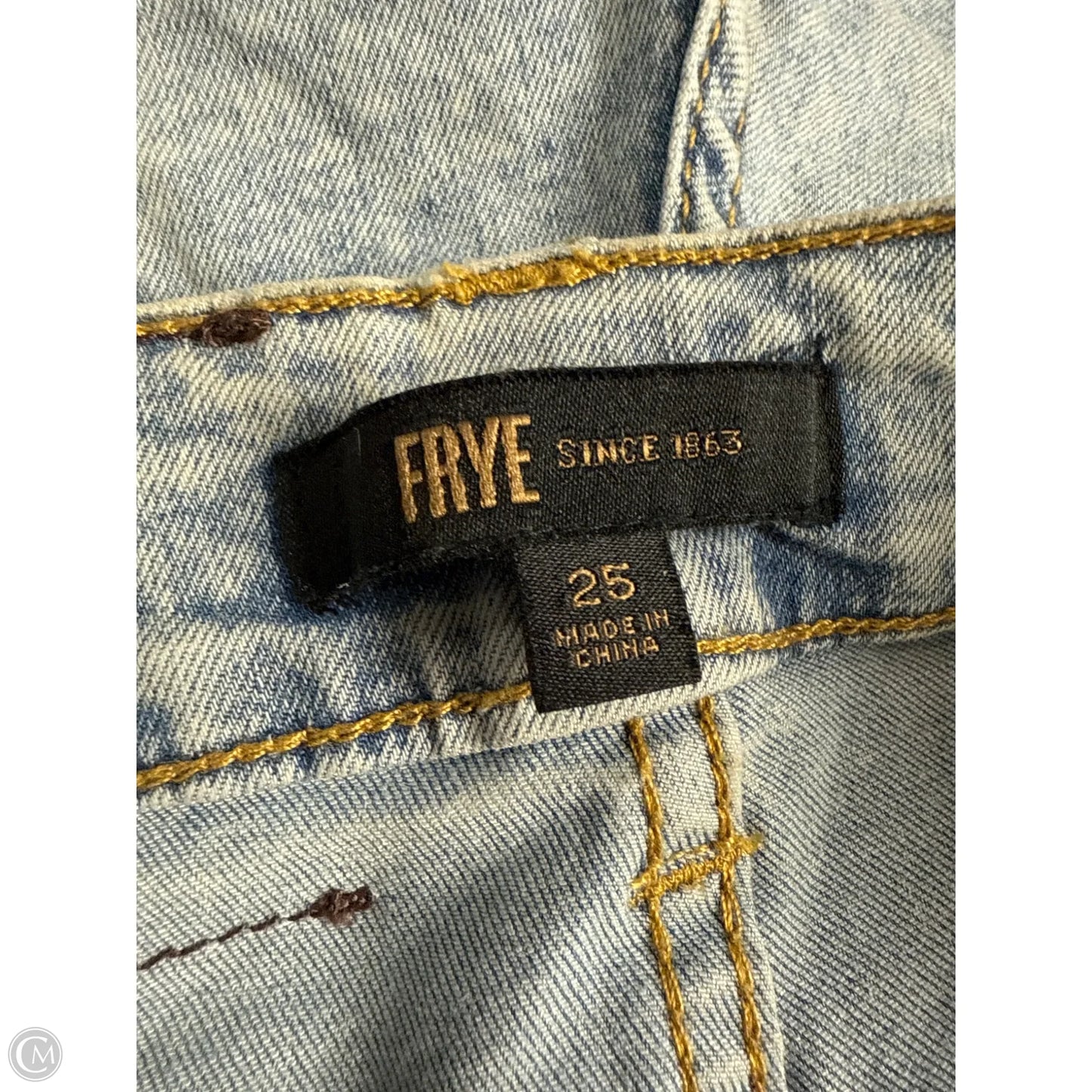 Jeans Designer By Frye In Blue Denim, Size: 2