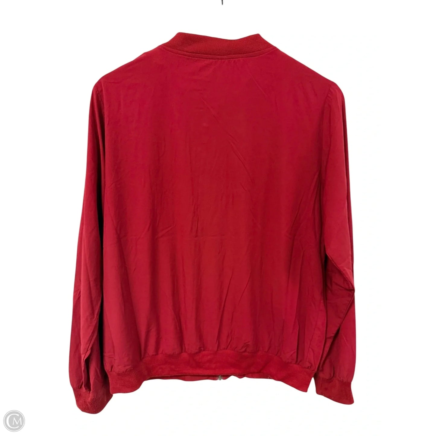 Jacket Shirt By Allegra K In Red, Size: L