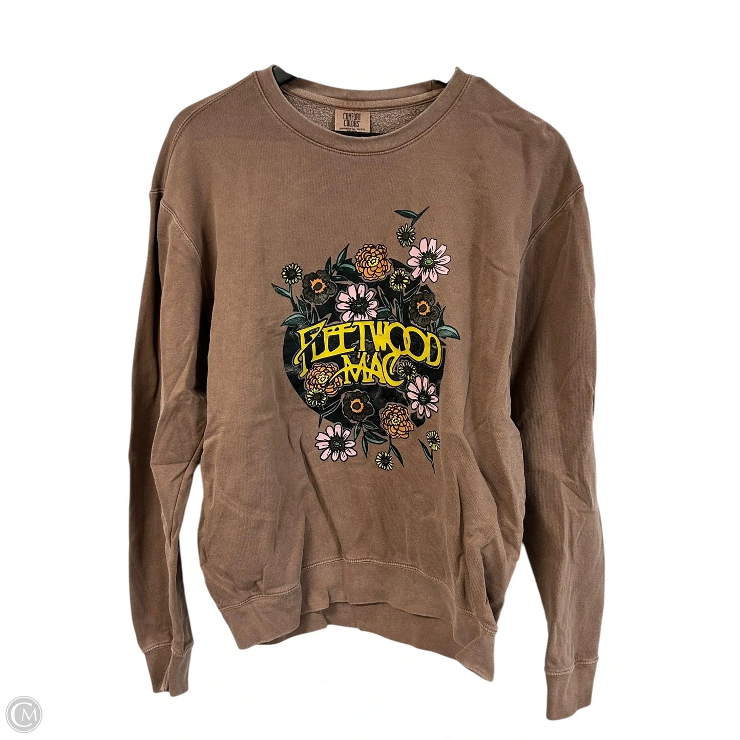 Sweatshirt Crewneck By Comfort Colors In Brown, Size: S
