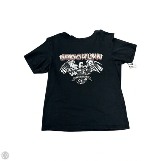 Top Short Sleeve By Abercrombie And Fitch In Black, Size: S