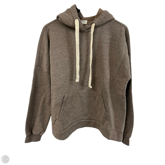 Sweatshirt Hoodie By Zenana In Brown, Size: Xl