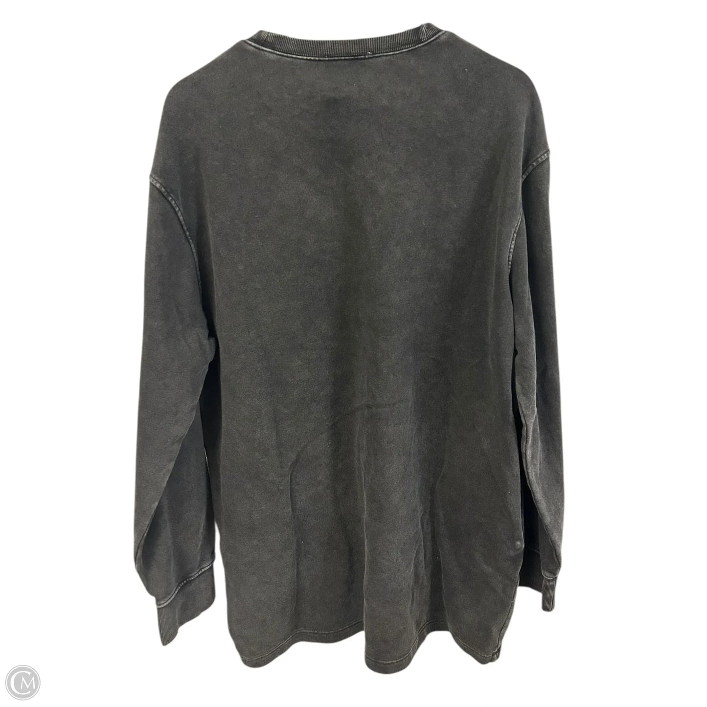 Sweatshirt Crewneck By Double Zero In Black, Size: L
