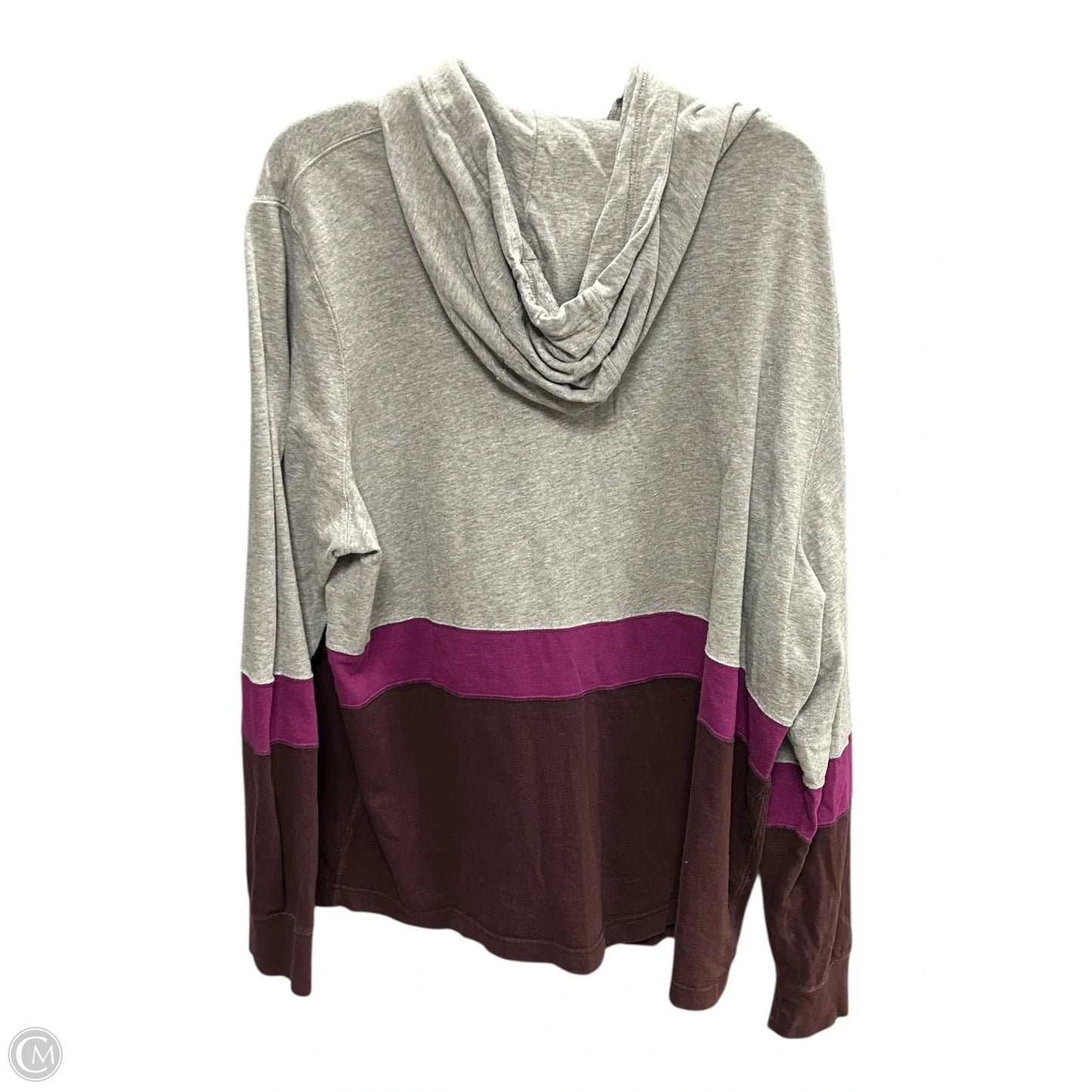 Athletic Sweatshirt Hoodie By Nike In Grey, Size: Xxl