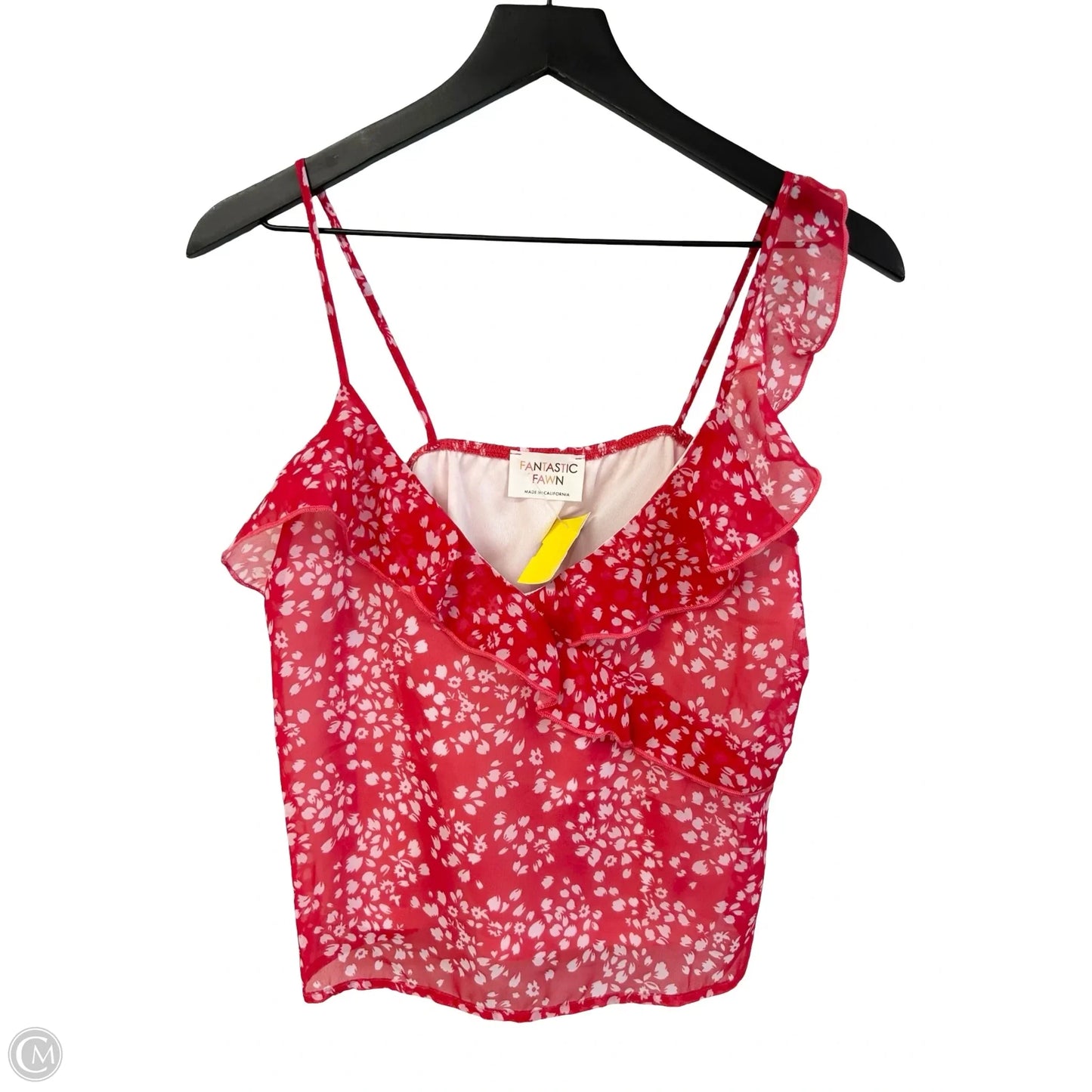 Top Sleeveless By Fantastic Fawn In Red, Size: S