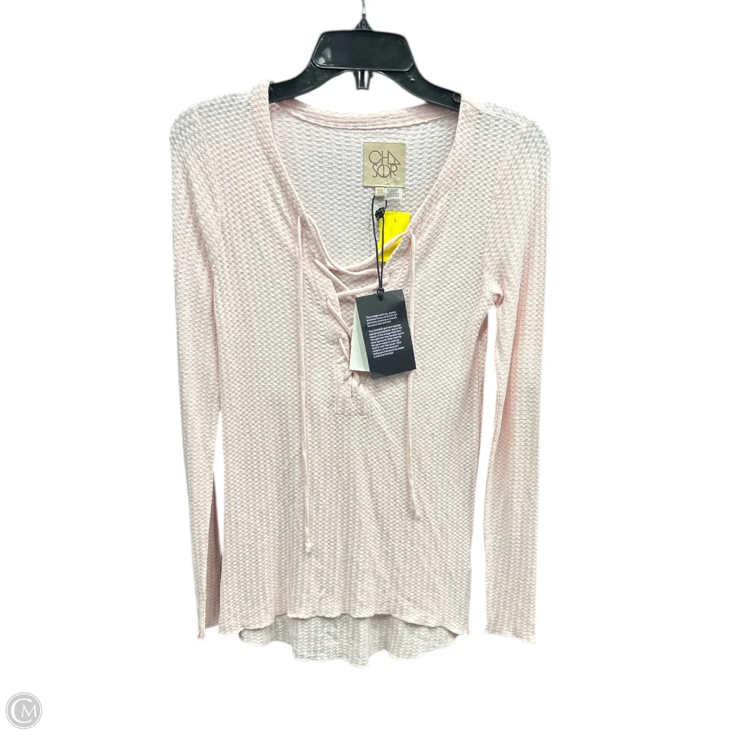 Top Long Sleeve By Chaser In Pink, Size: Xs