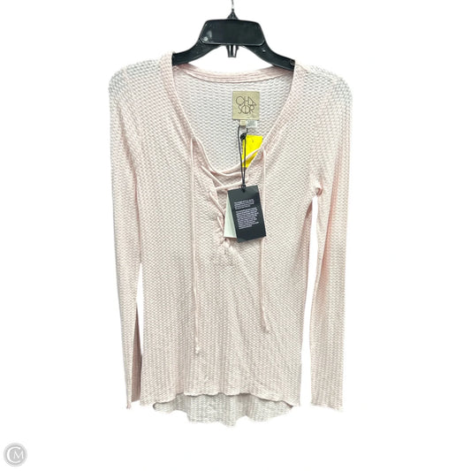 Top Long Sleeve By Chaser In Pink, Size: Xs