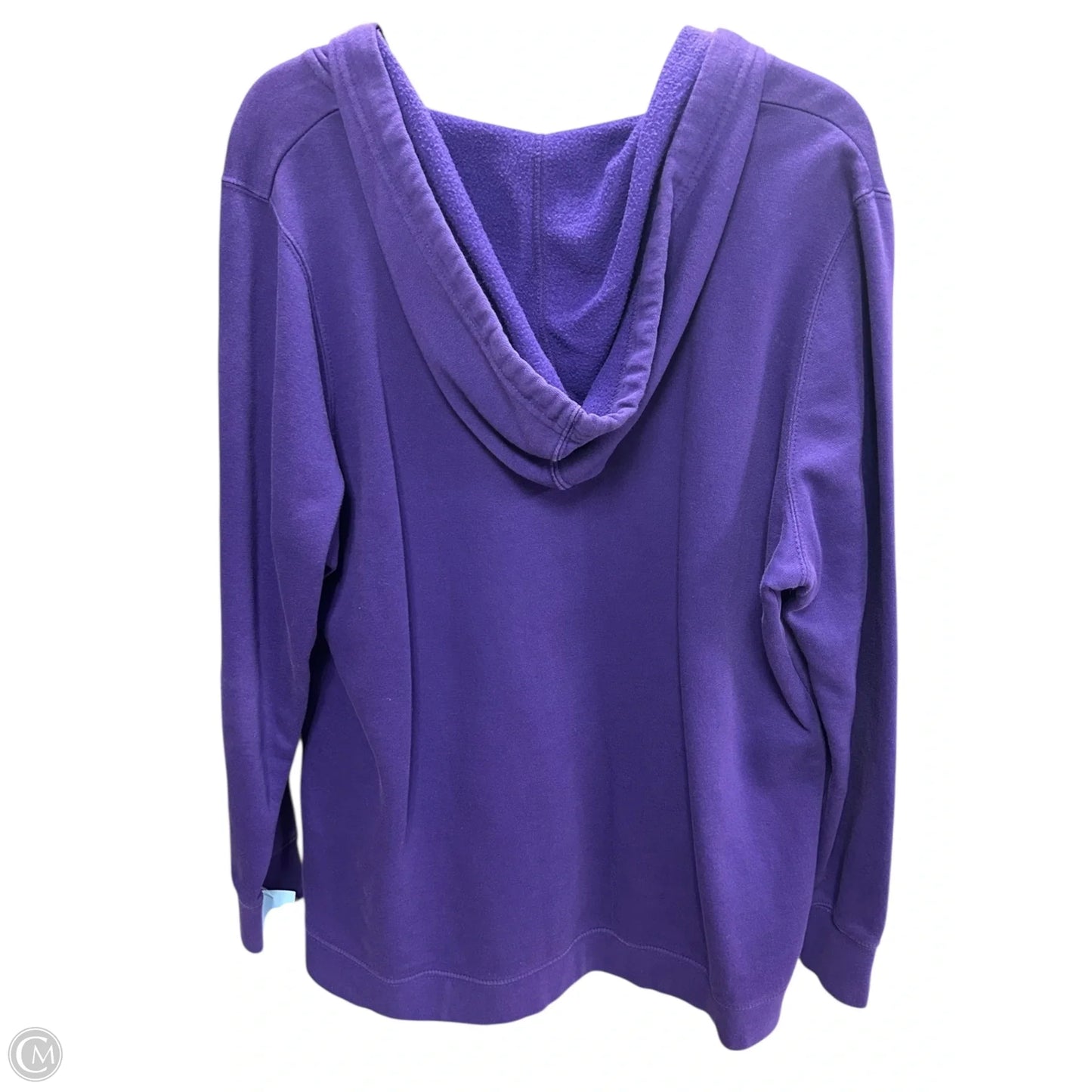 Sweatshirt Hoodie By Majestic In Purple, Size: Xxl