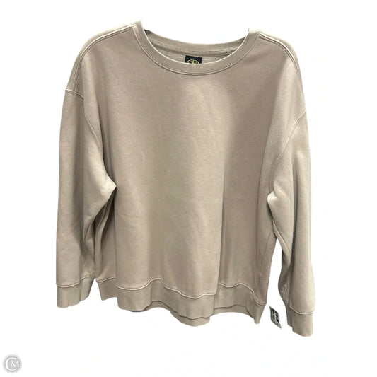 Athletic Sweatshirt Crewneck By Athletic Works In Tan, Size: Xxl