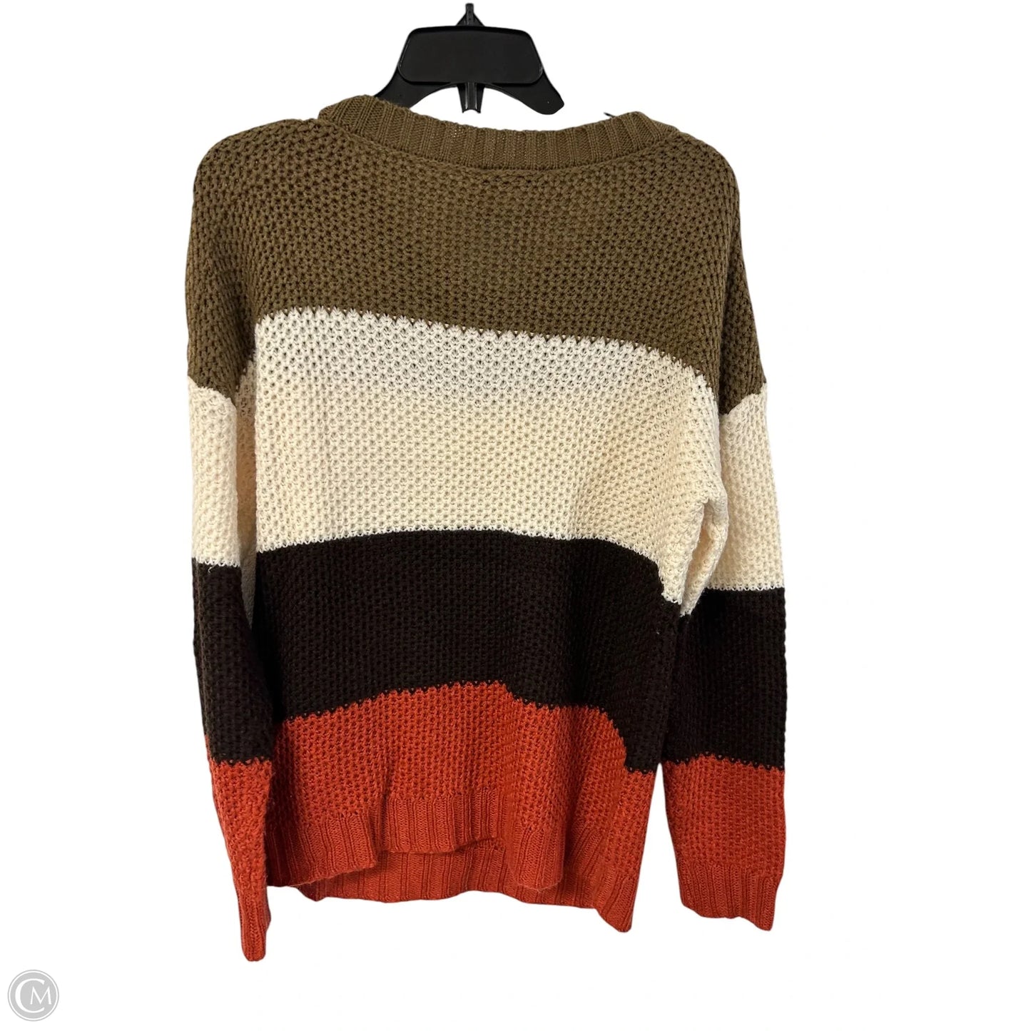 Sweater By Prettygarden In Brown & Cream, Size: M