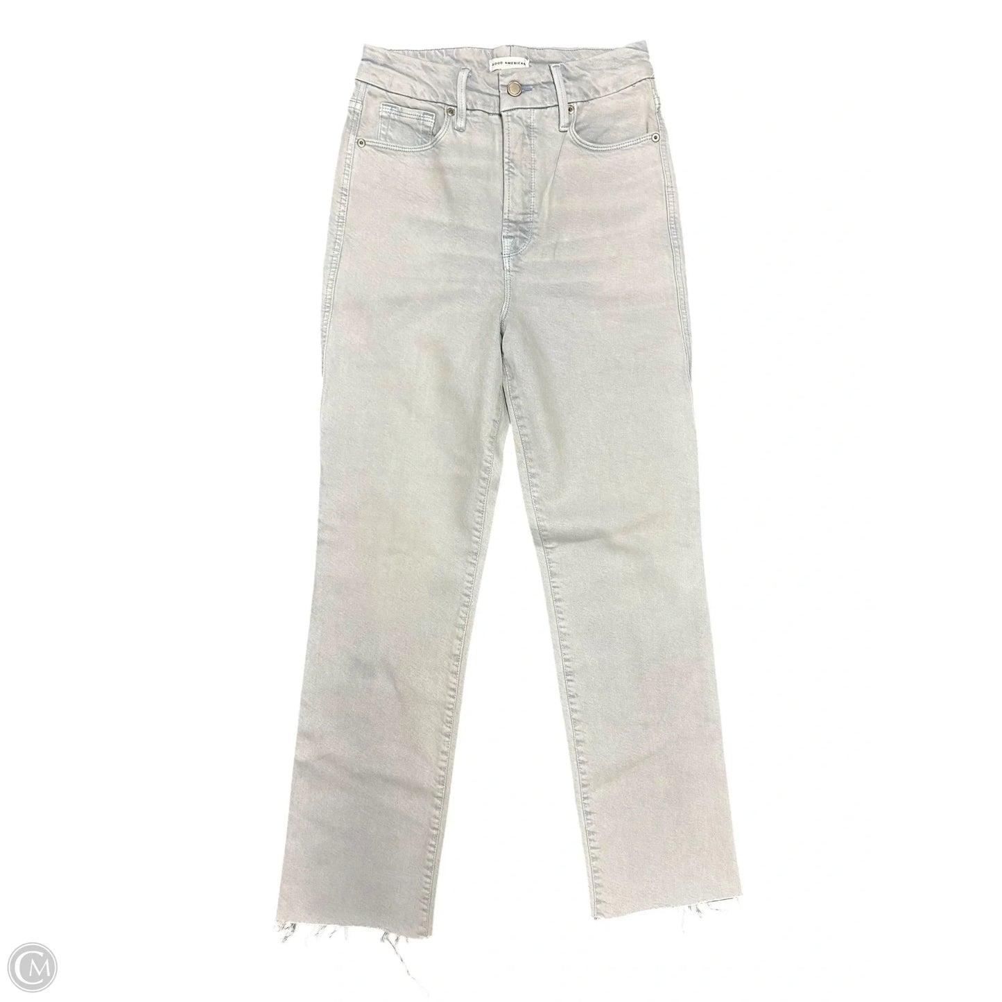 Jeans Straight By Good American In Blue Denim, Size: 4