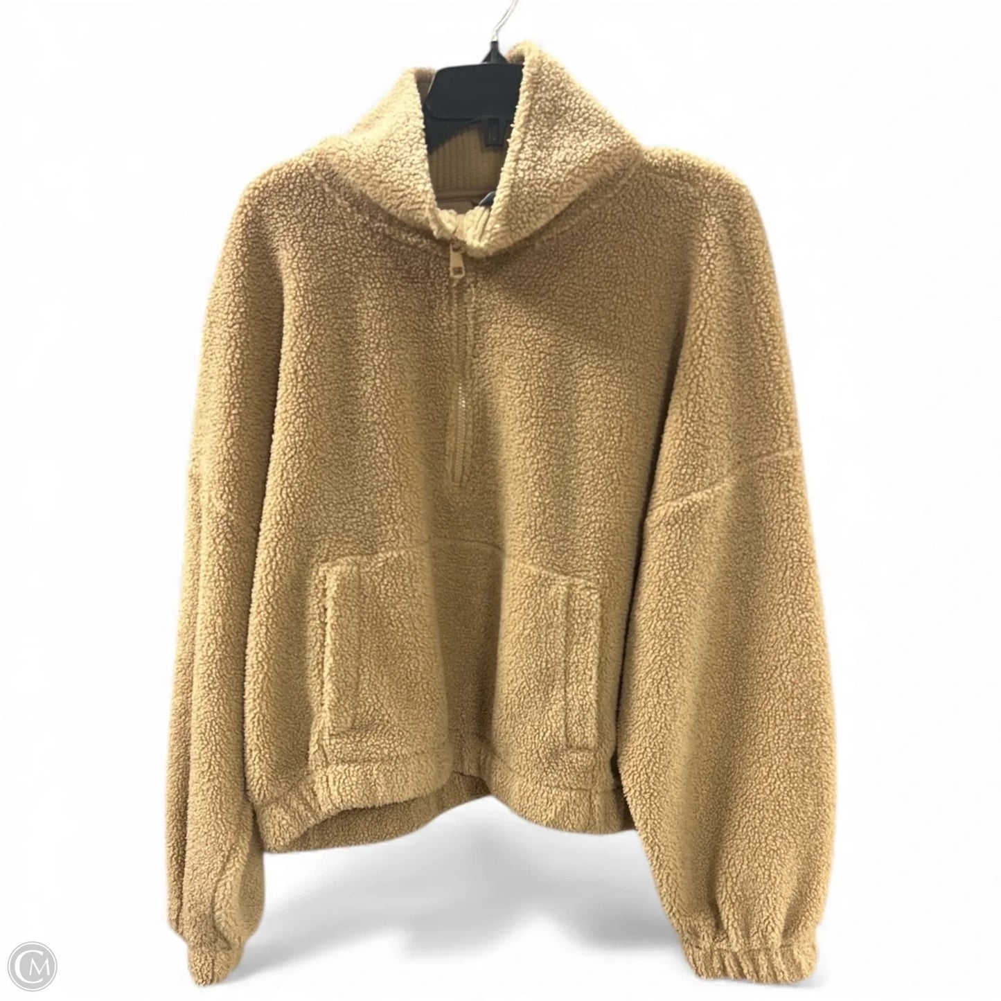 Sweatshirt Collar By American Eagle In Tan, Size: Xl