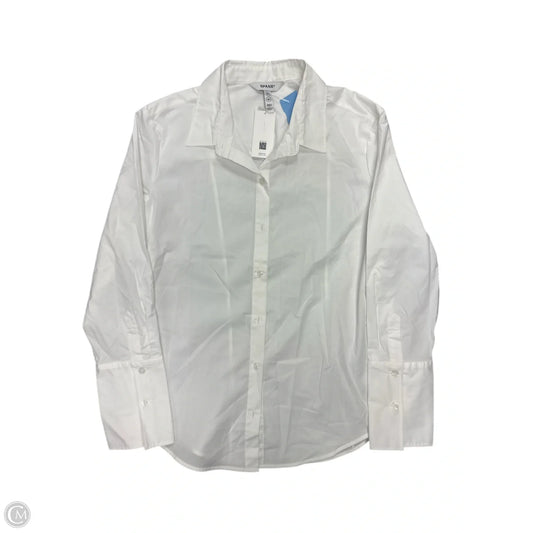 Blouse Long Sleeve By Spanx In White, Size: M