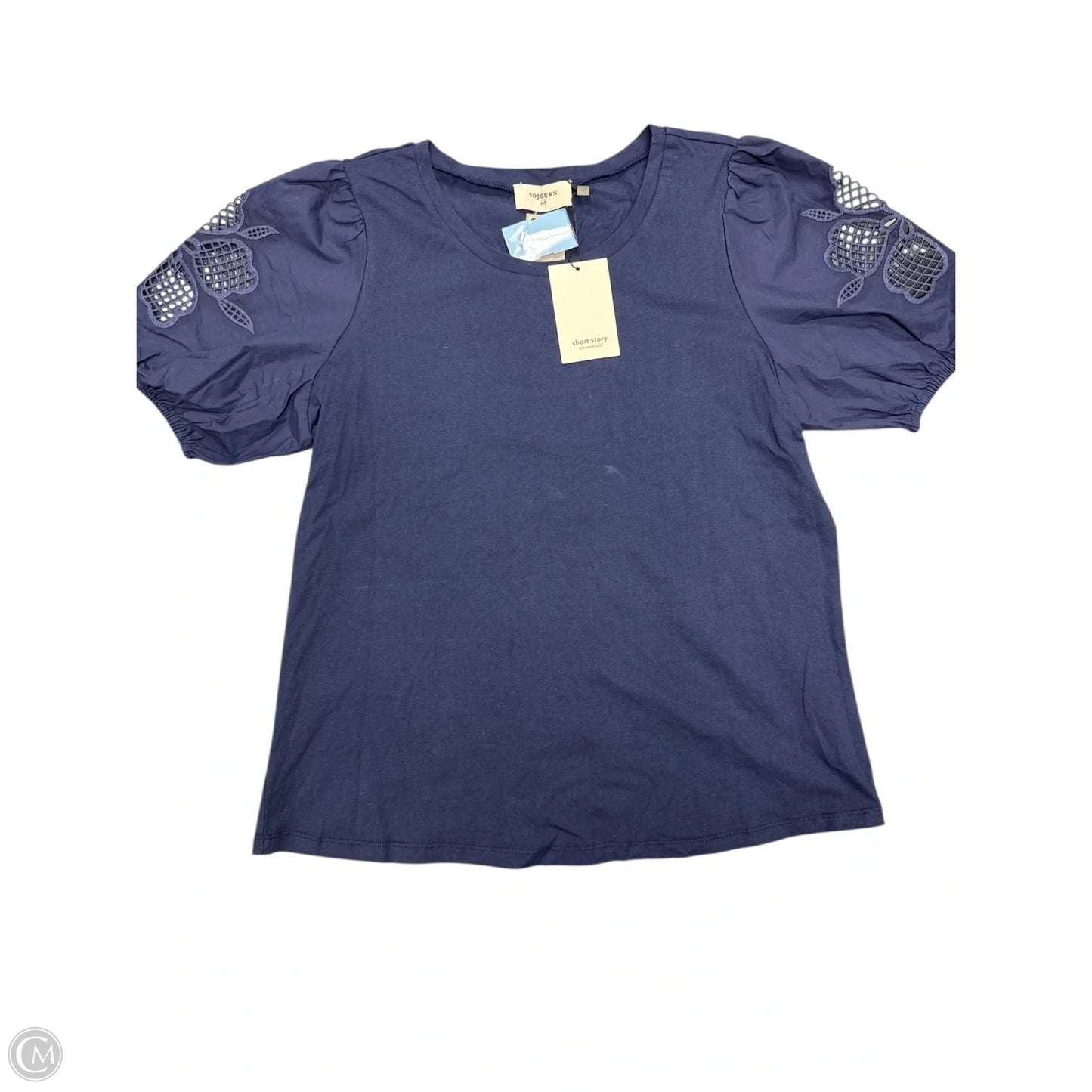 Top Short Sleeve By Cmb In Blue, Size: Mp