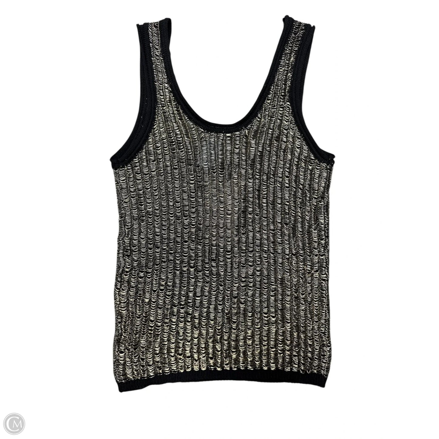 Top Sleeveless By Zara In Gold, Size: M