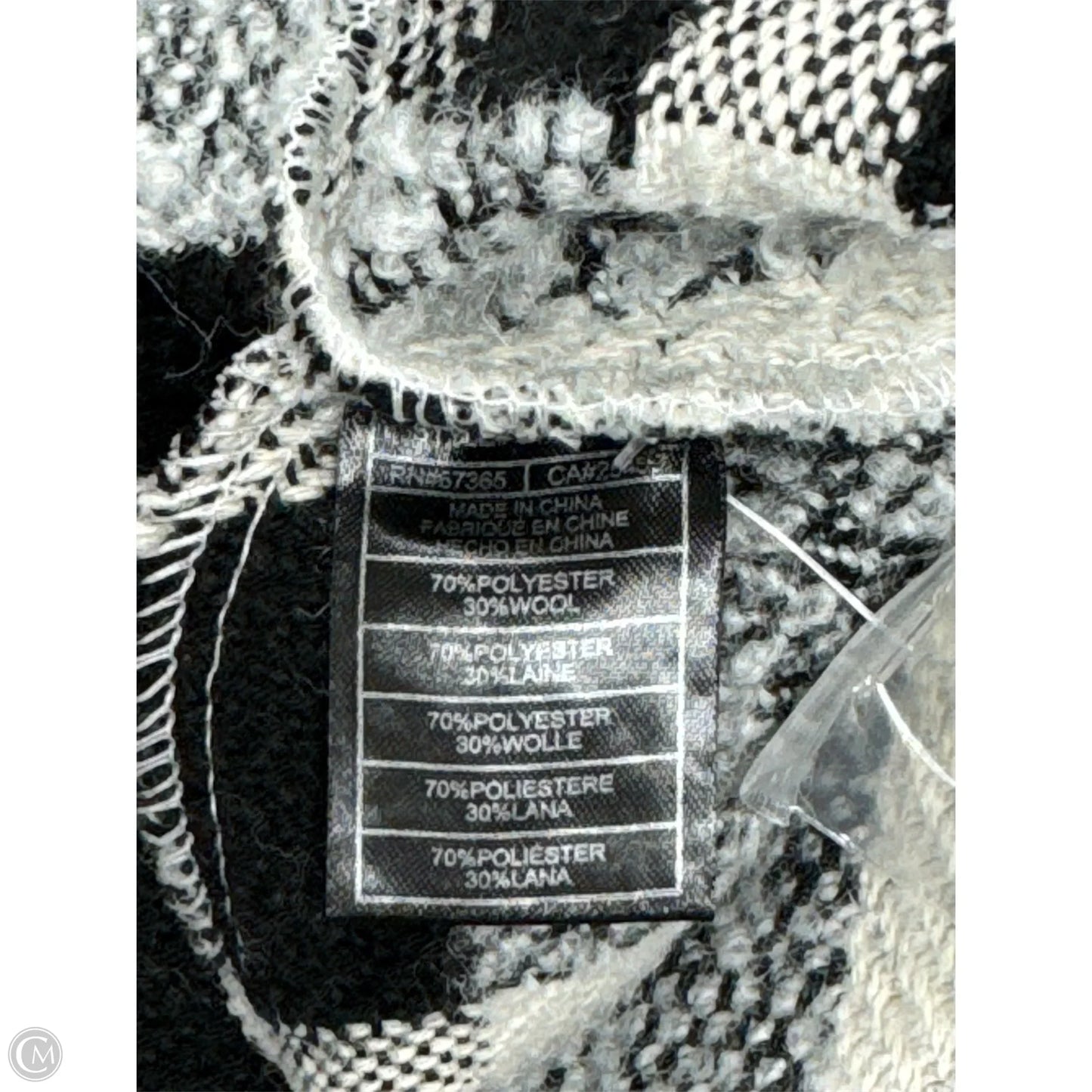 Jacket Shirt By Steve Madden In Plaid Pattern, Size: M