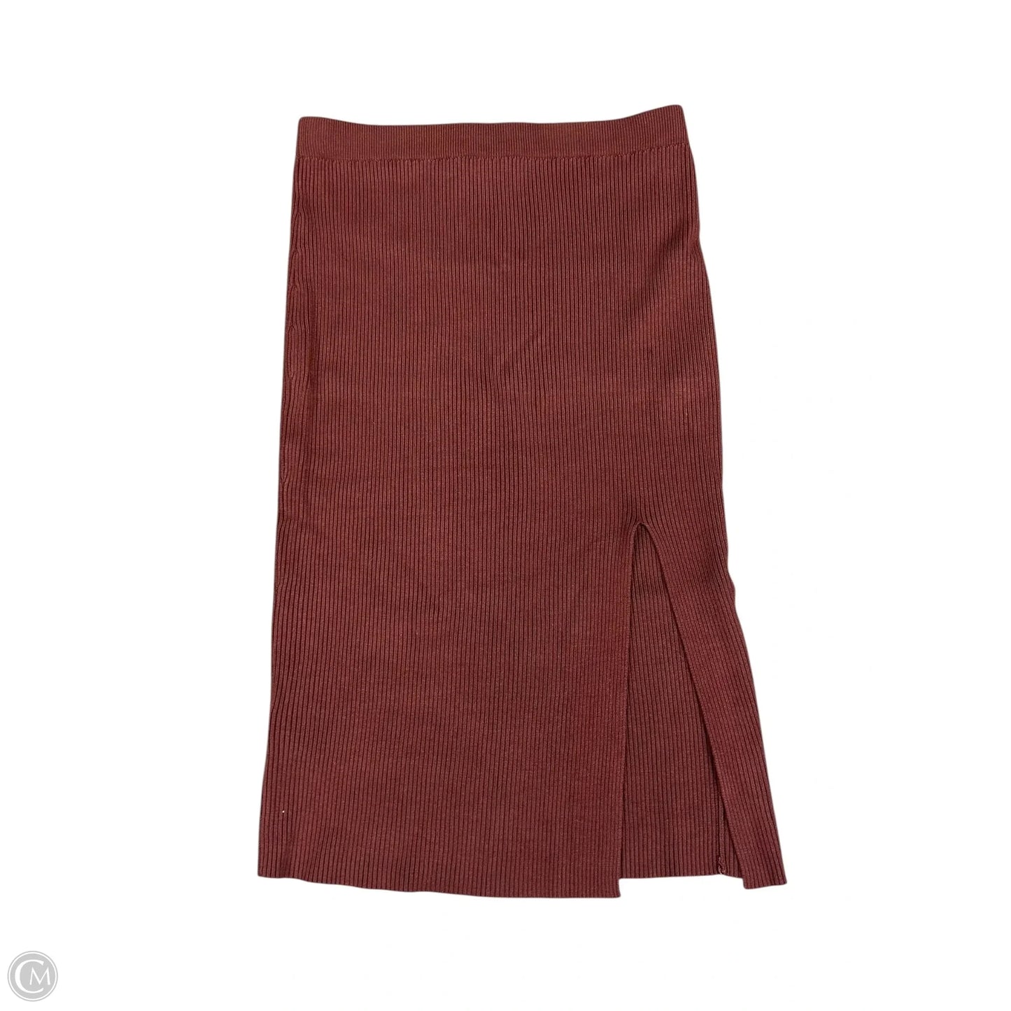 Skirt Midi By Abercrombie And Fitch In Brown, Size: M