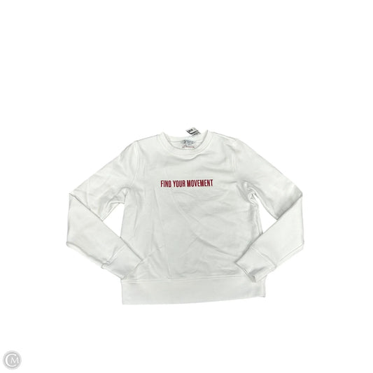Athletic Sweatshirt Crewneck By Athleta In White, Size: Xs