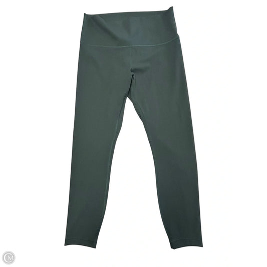 Athletic Leggings By Lululemon In Green, Size: 10