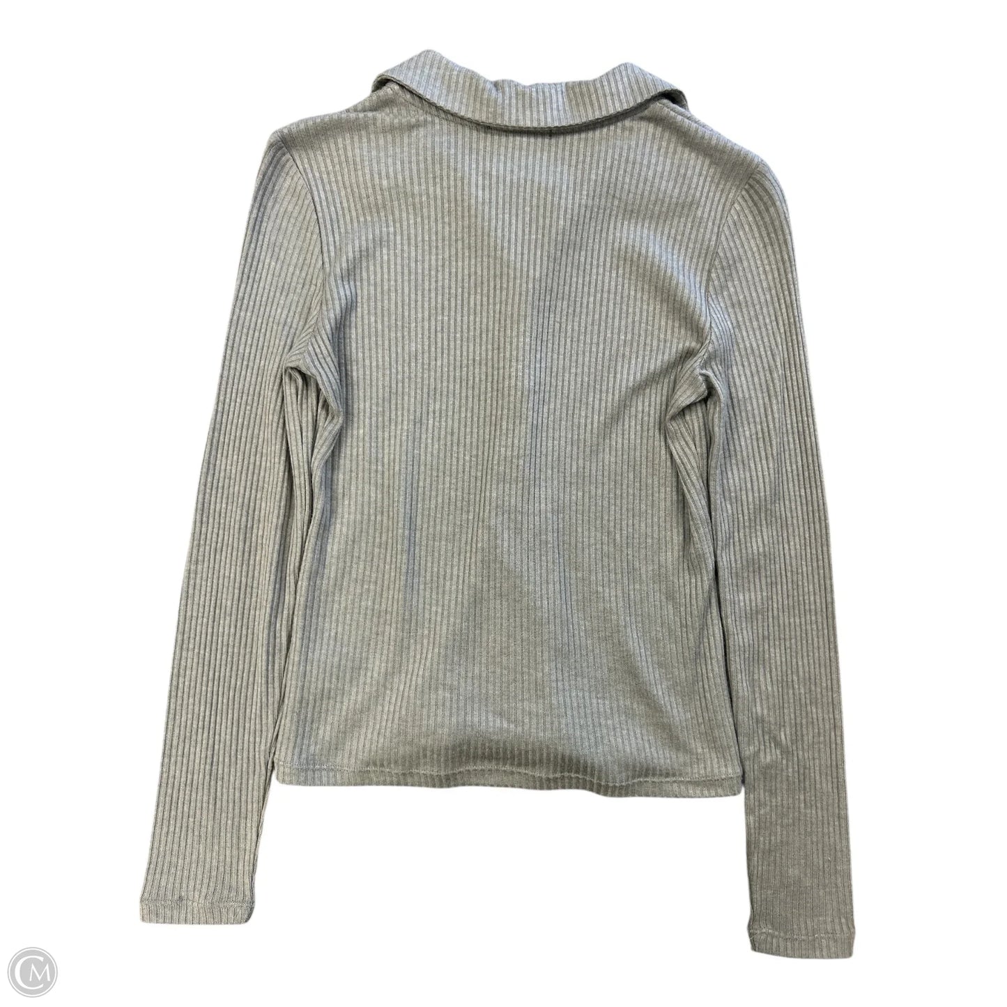 Blouse Long Sleeve By Z Supply In Grey, Size: Xs