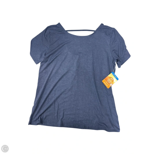 Athletic Top Short Sleeve By Columbia In Blue, Size: L