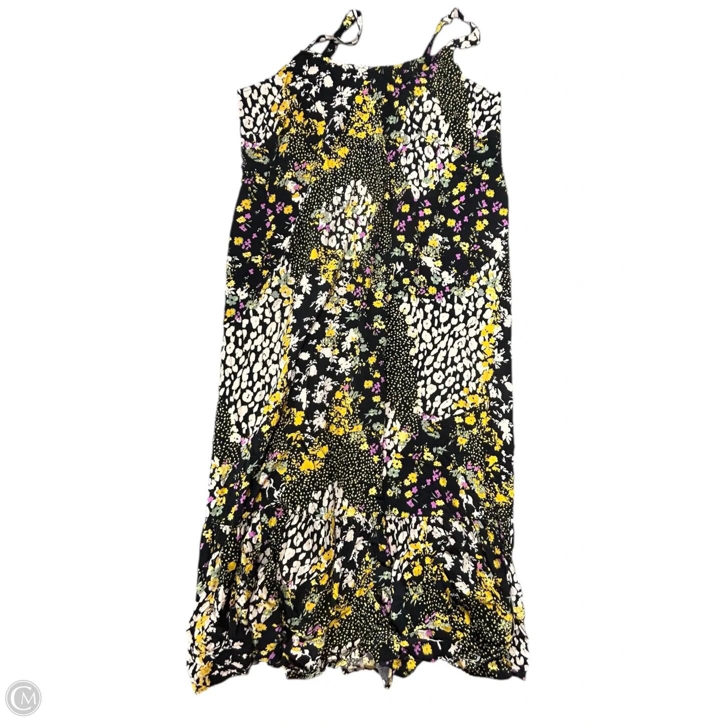 Dress Casual Midi By Tribal In Black & Pink, Size: 1x