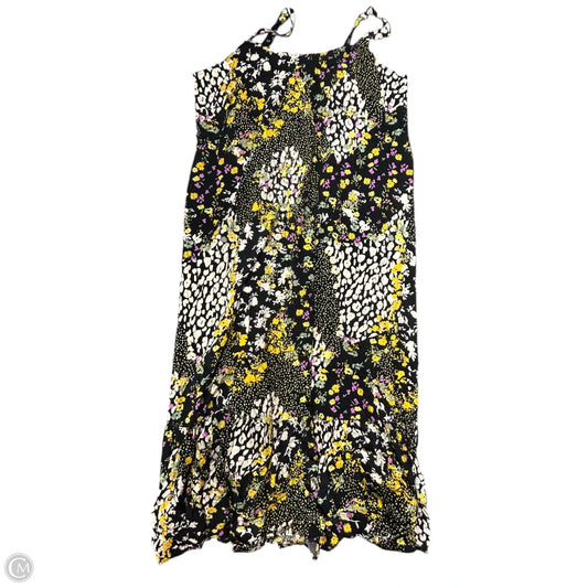 Dress Casual Midi By Tribal In Black & Pink, Size: 1x