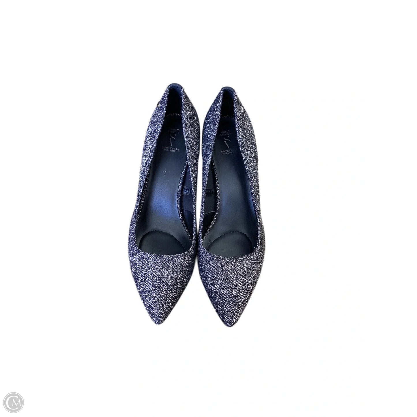 Shoes Heels Stiletto By Simply Vera In Silver, Size: 10