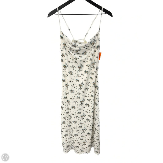 Dress Casual Midi By Clothes Mentor In Floral Print, Size: L