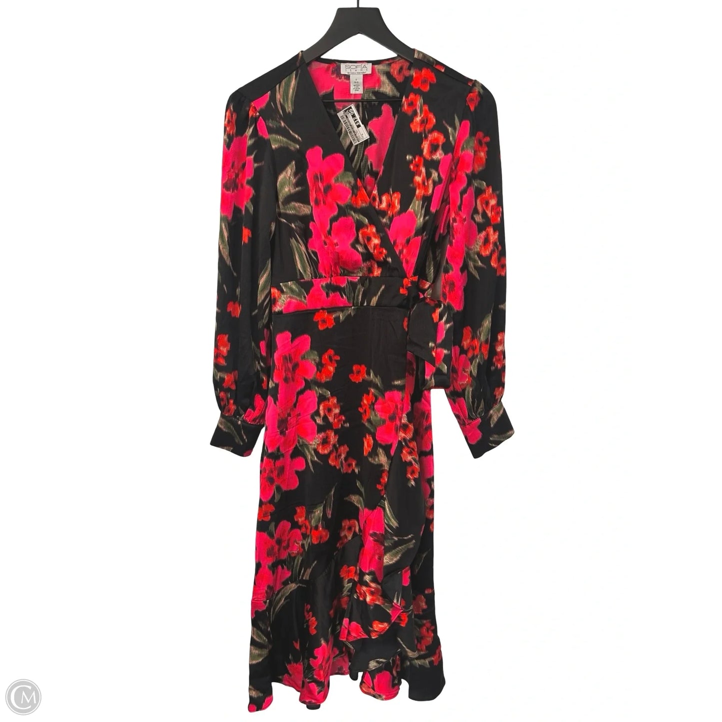 Dress Party Midi By Sofia By Sofia Vergara In Black & Red, Size: S