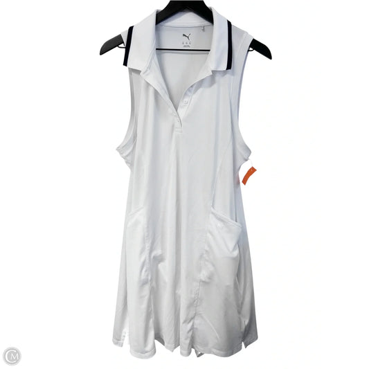 Athletic Dress By Puma In White, Size: Xxl